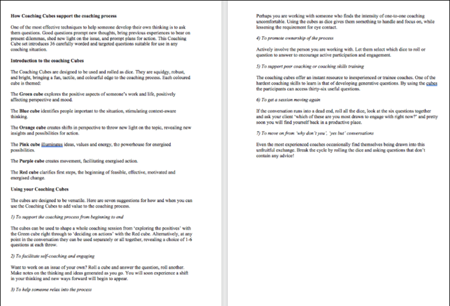 Picture of Coaching Cubes For Wellbeing, Happiness and Problem-Solving